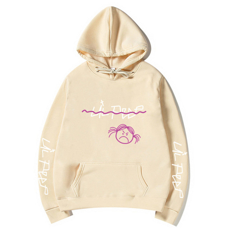 Lil Peep Streetwear Hoodie with Fleece Lining (Unisex)