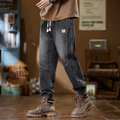 Men's Casual Drawstring Jeans for Autumn