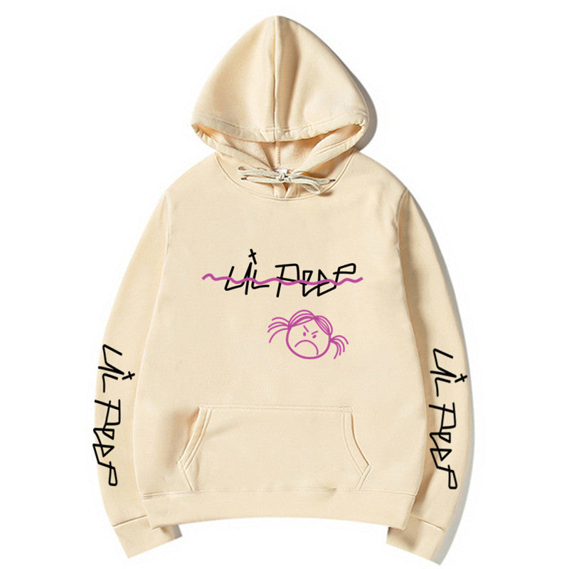 Lil Peep Streetwear Hoodie with Fleece Lining (Unisex)