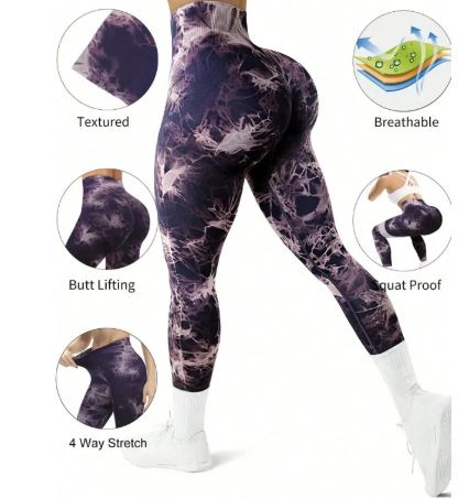 Colanți Modelatori Yoga, Fără Cusături, Talie Înaltă.