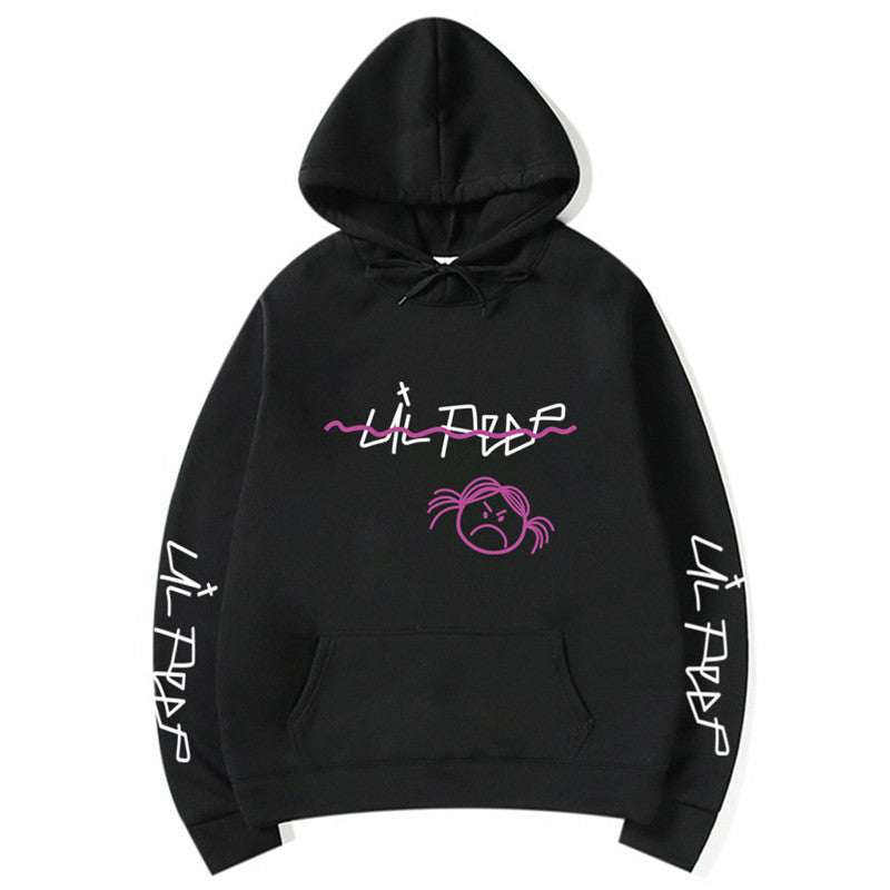 Lil Peep Streetwear Hoodie with Fleece Lining (Unisex)
