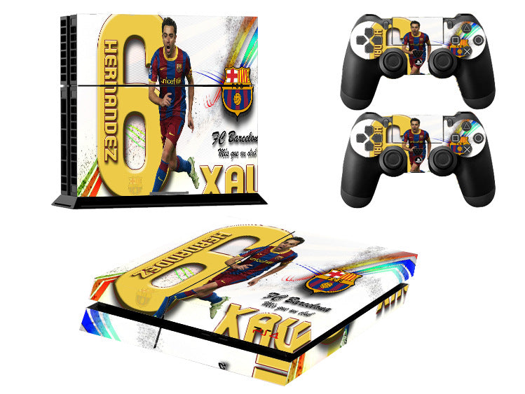 Autocolant personalizat PS4 pentru fanii fotbalului - Decor pentru consolă de gaming