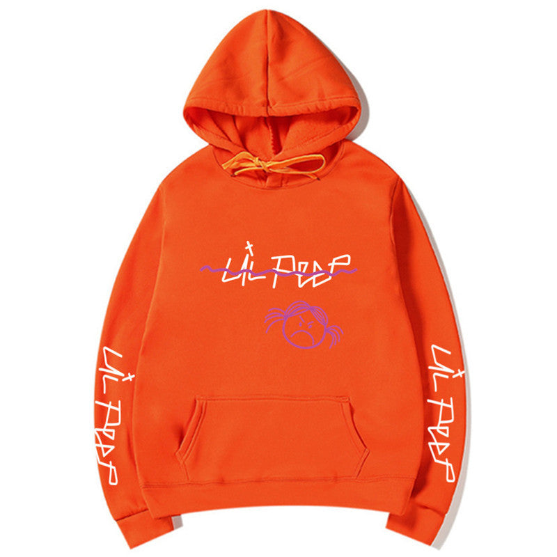 Lil Peep Streetwear Hoodie with Fleece Lining (Unisex)
