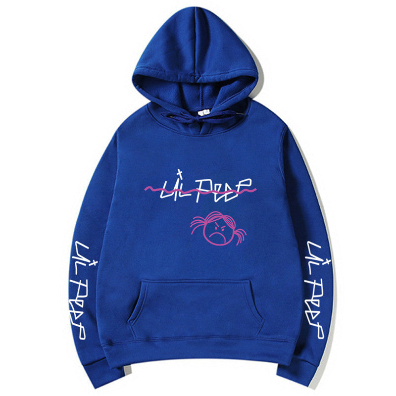 Lil Peep Streetwear Hoodie with Fleece Lining (Unisex)
