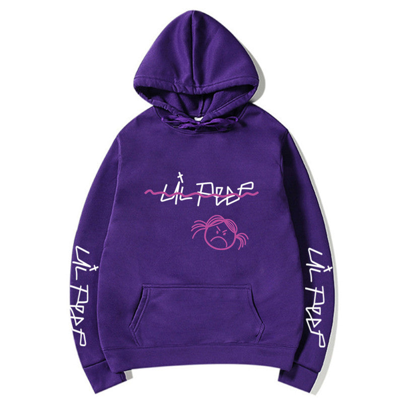 Lil Peep Streetwear Hoodie with Fleece Lining (Unisex)