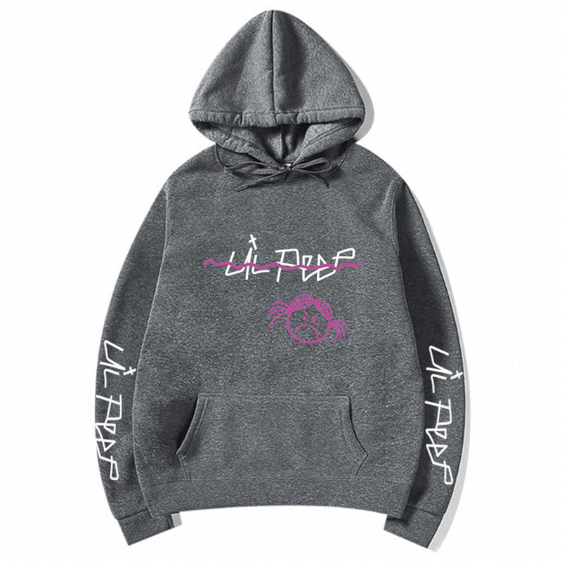 Lil Peep Streetwear Hoodie with Fleece Lining (Unisex)