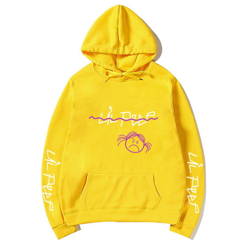 Lil Peep Streetwear Hoodie with Fleece Lining (Unisex)