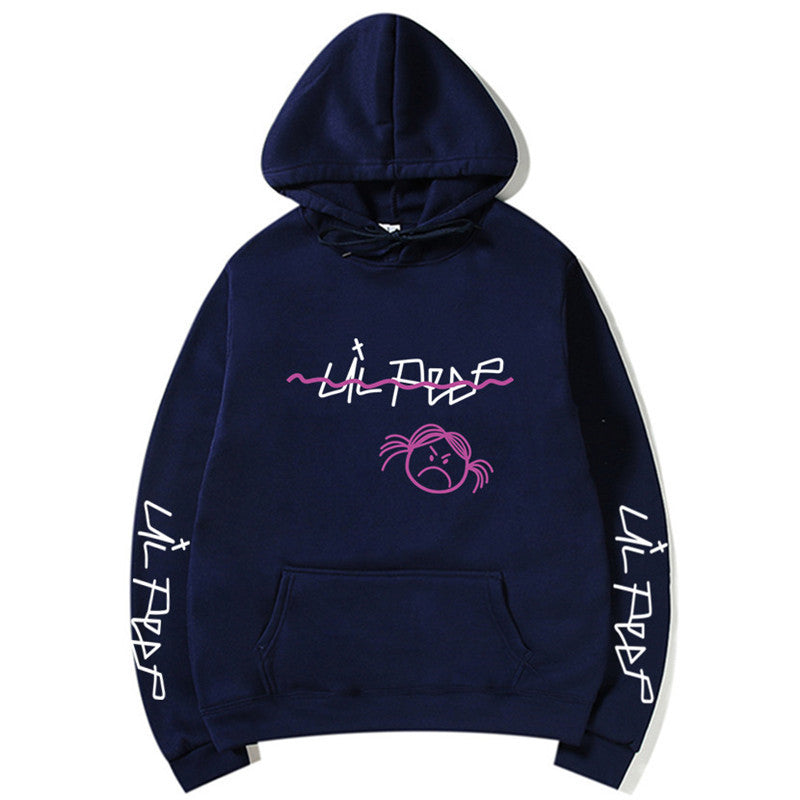 Lil Peep Streetwear Hoodie with Fleece Lining (Unisex)