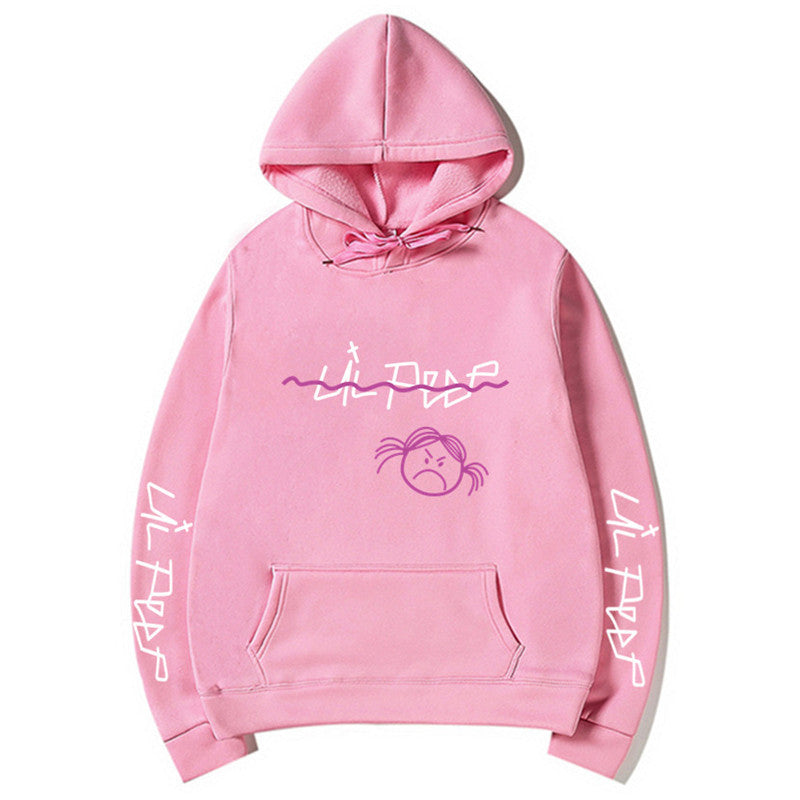 Lil Peep Streetwear Hoodie with Fleece Lining (Unisex)
