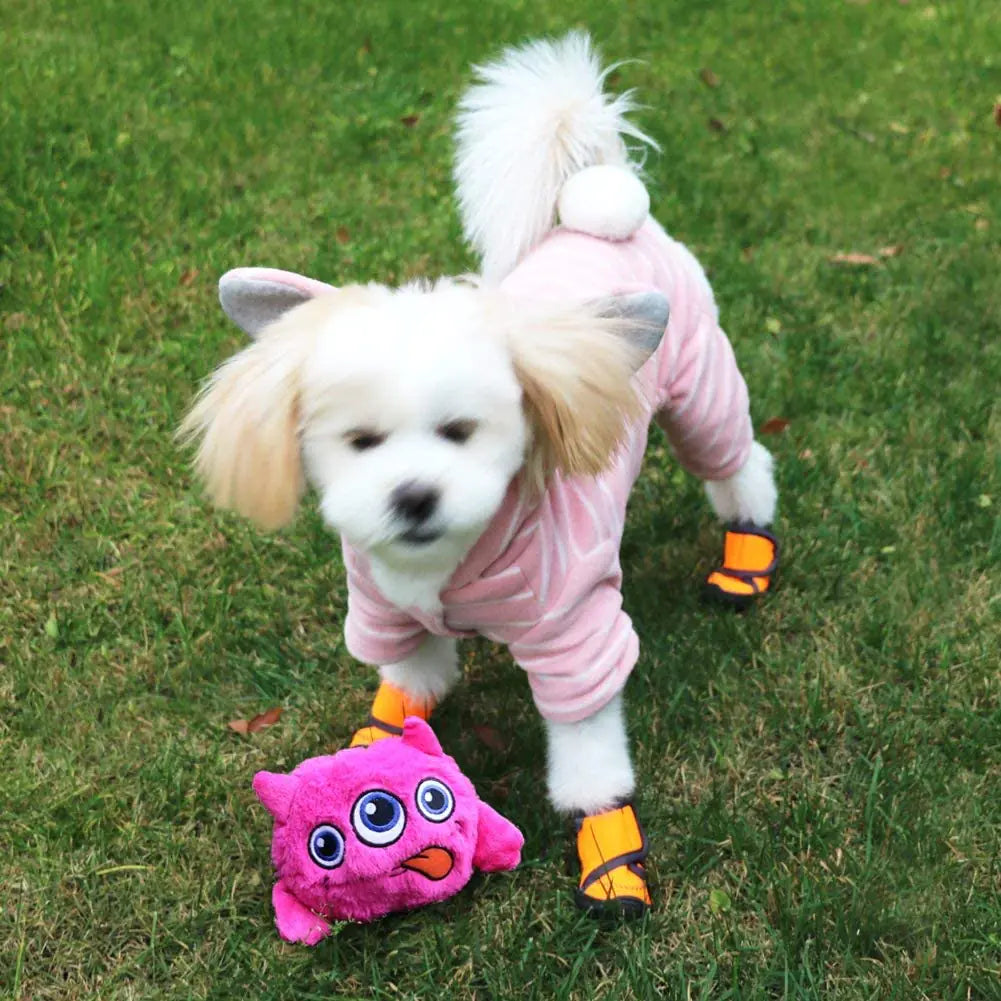 Interactive Plush Dog Toy with Vibrating Sounds